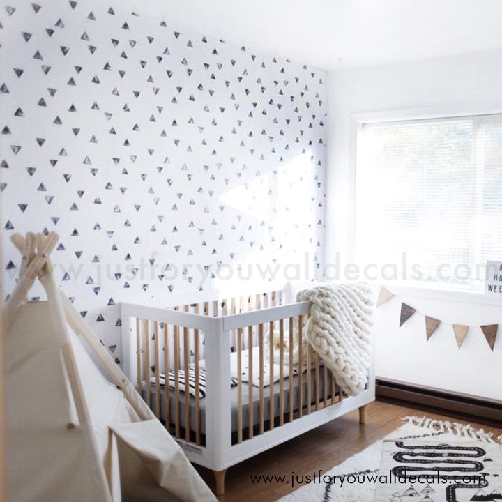 black and white nursery wallpaper