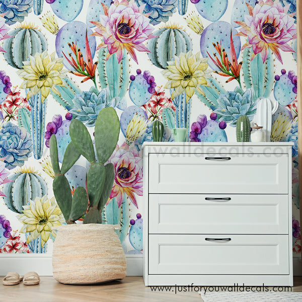 cactus peel and stick wallpaper removable 