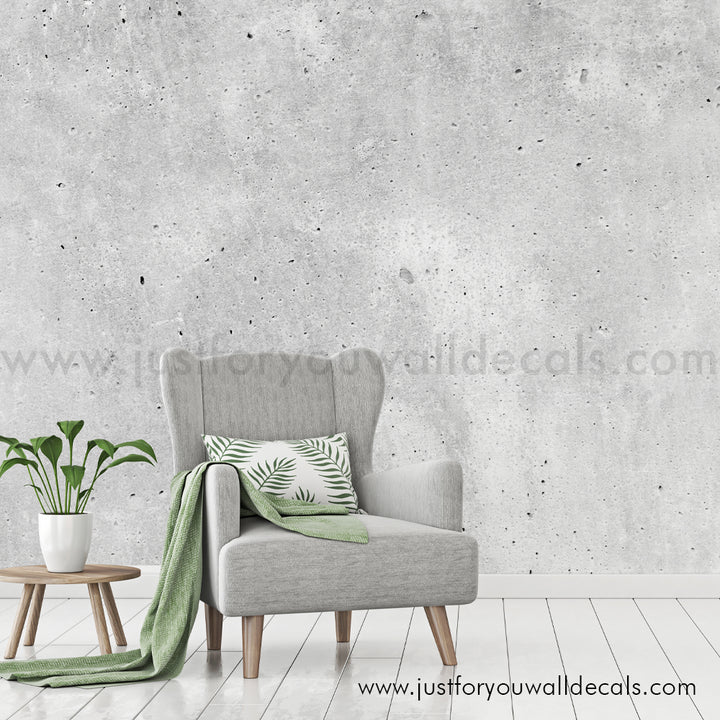 Stone cement wallpaper peel and stick, modern black and white removable peel and stick wallpaper