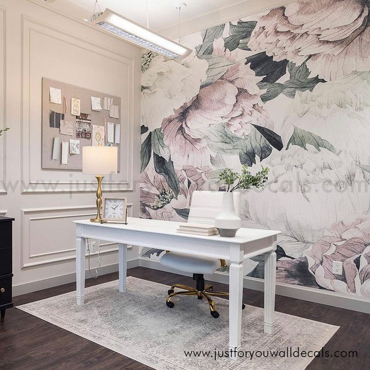 peony floral wallpaper peel and stick