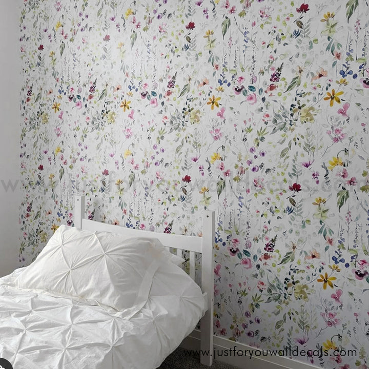 floral wallpaper peel and stick