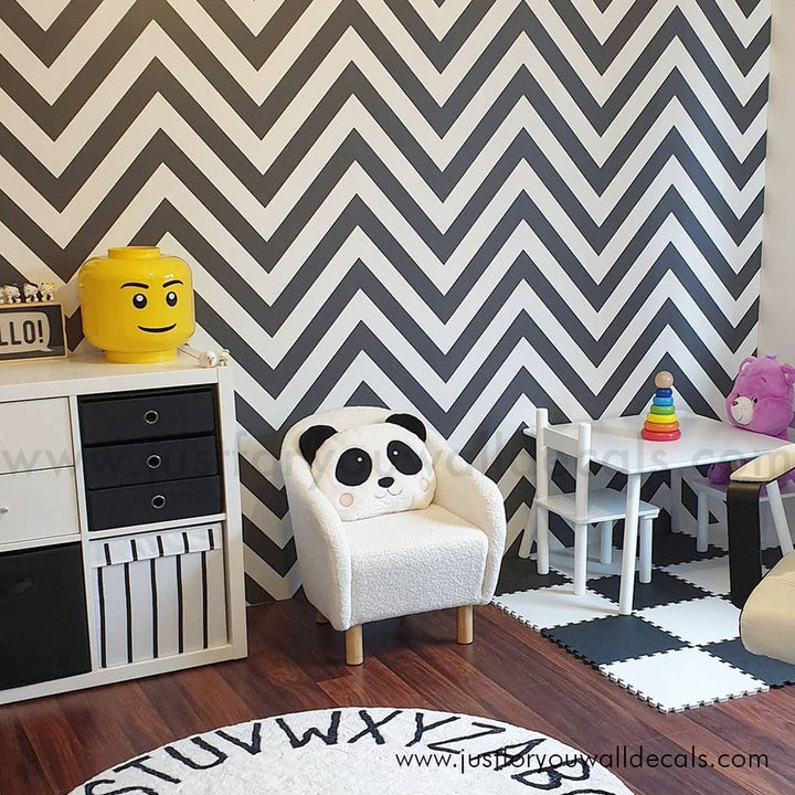 black and white wallpaper, chevron wallpaper, bold wallpaper, modern wallpaper, herringbone wallpaper, peel and stick, removable wallpaper, pre pasted wallpaper