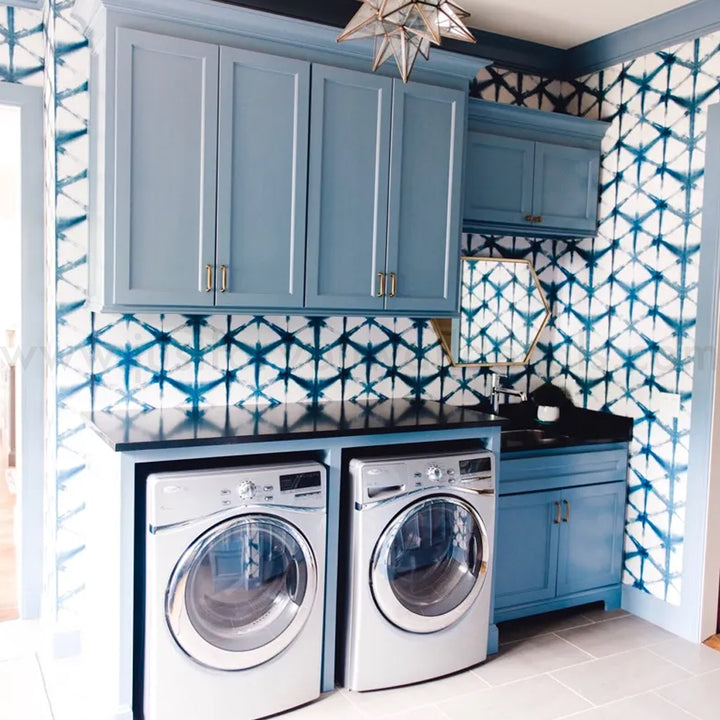 laundry room wallpaper