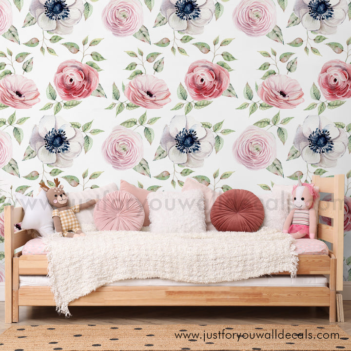 floral wallpaper peel and stick