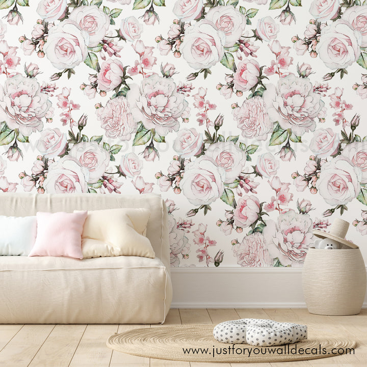 floral wallpaper peel and stick