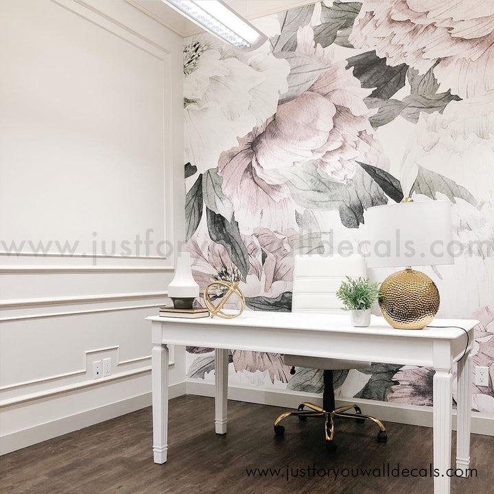 peony floral wallpaper peel and stick