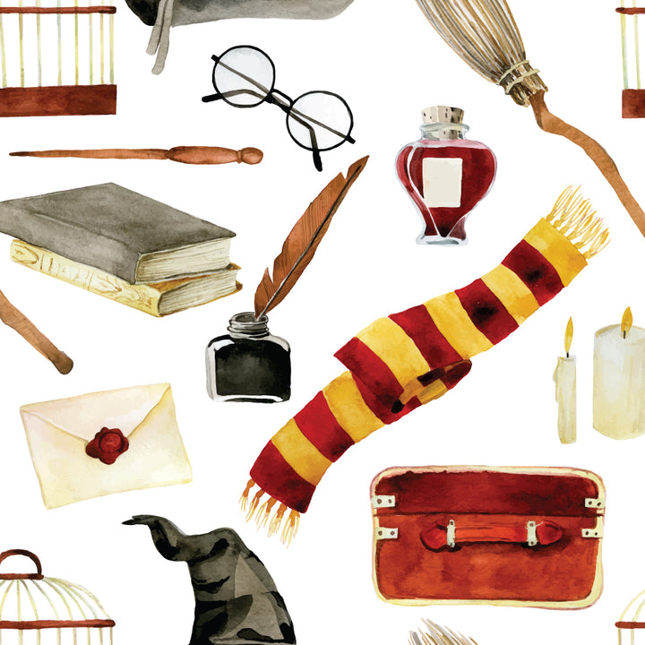 Harry Potter Peel and Stick Wallpaper, Hogwarts Wallpaper, Harry Potter Gryffindors Peel and Stick Removable Wallpaper, Pre-Pasted Wallpaper, Teen Harry Potter Wallpaper