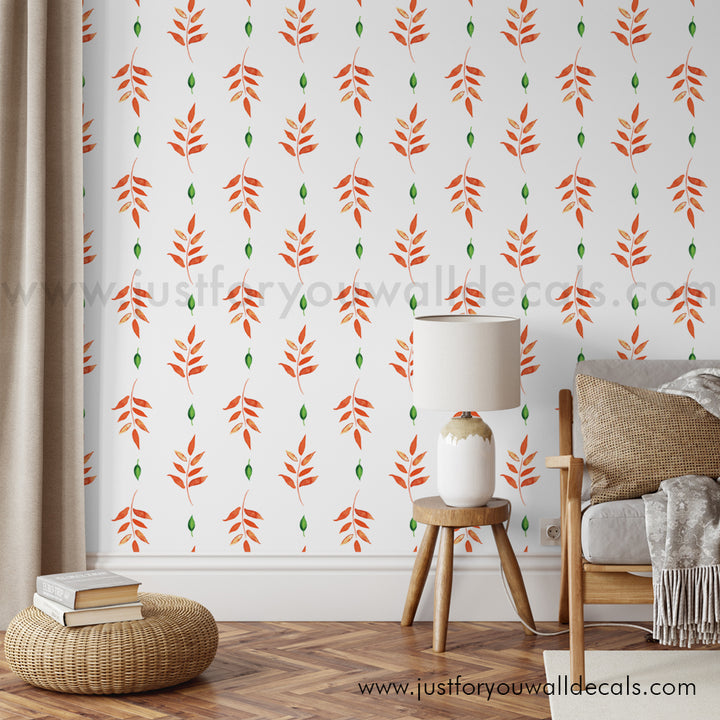 tropical leaf peel and stick wallpaper removable 