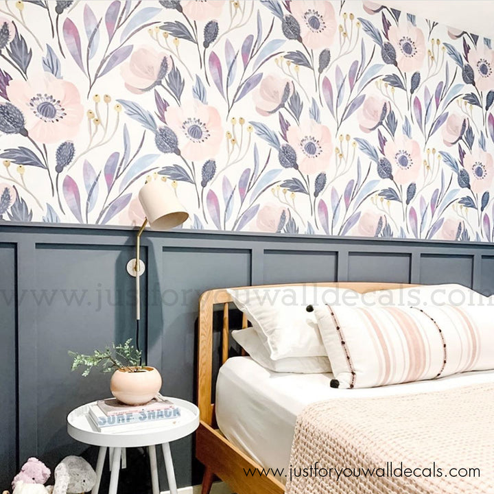 floral wallpaper peel and stick 