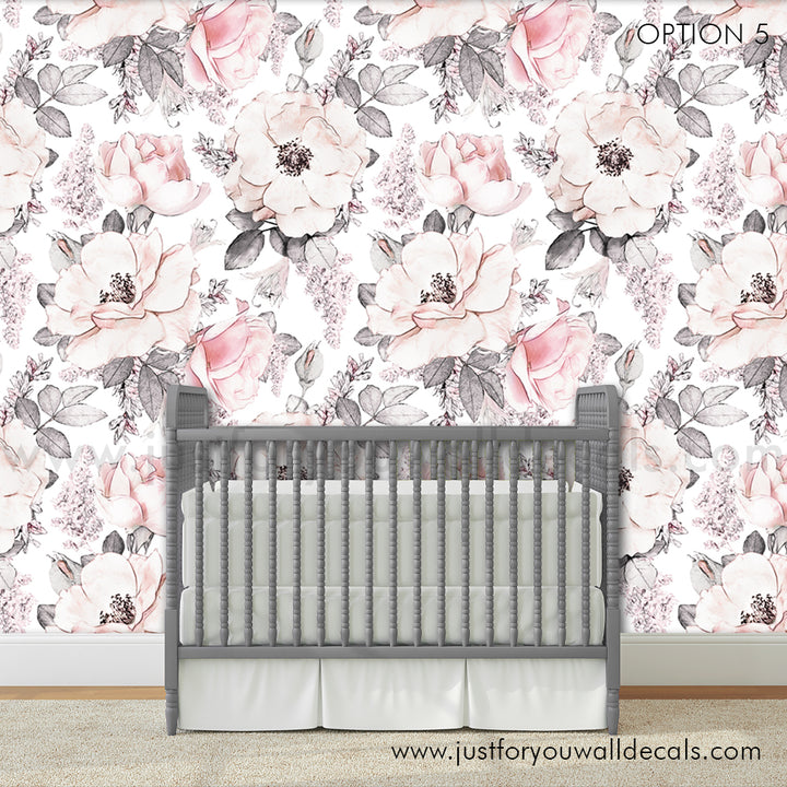 floral wallpaper peel and stick