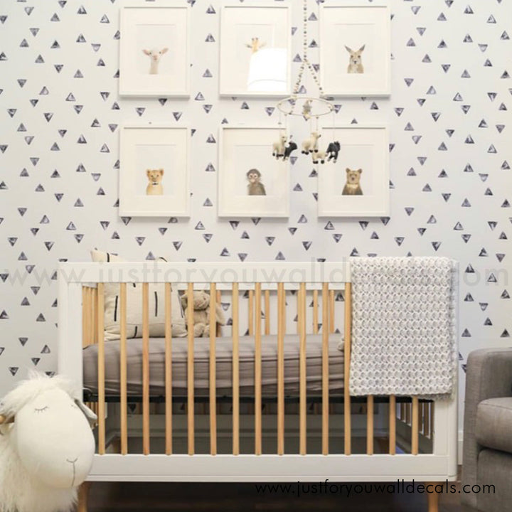 black and white nursery wallpaper