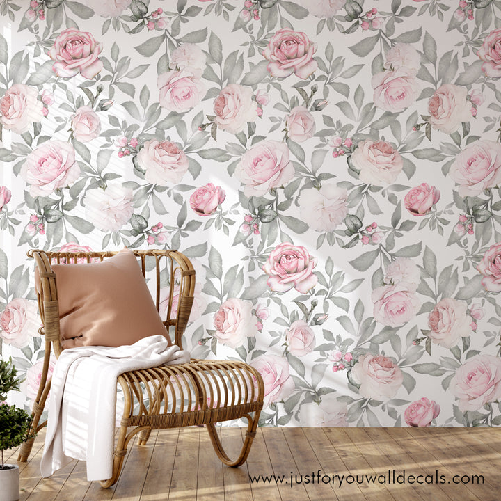 floral wallpaper peel and stick removable