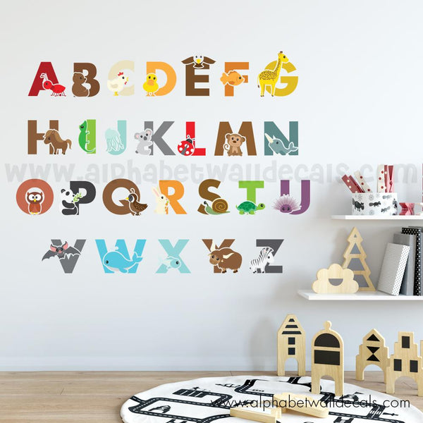 alphabet wall decals