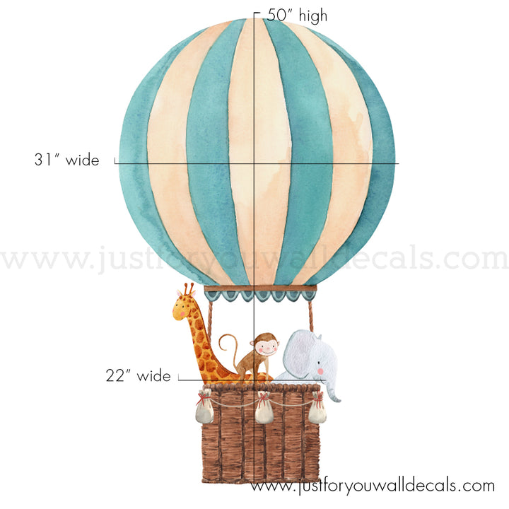 hot air balloon wall decal