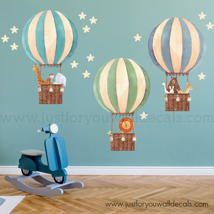 hot air balloon wall decal