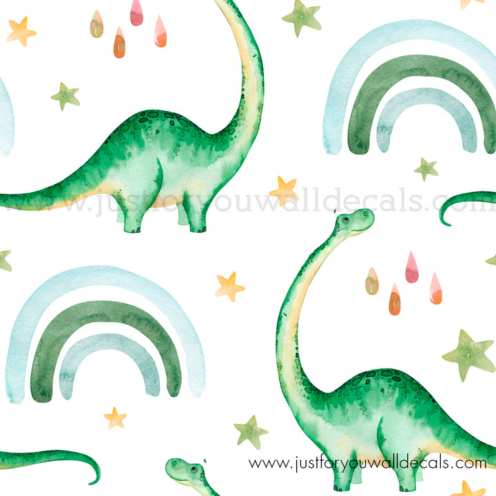 Dino Dinosaur kids wallpaper peel and stick removable