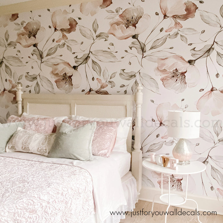 vintage floral wallpaper peel and stick