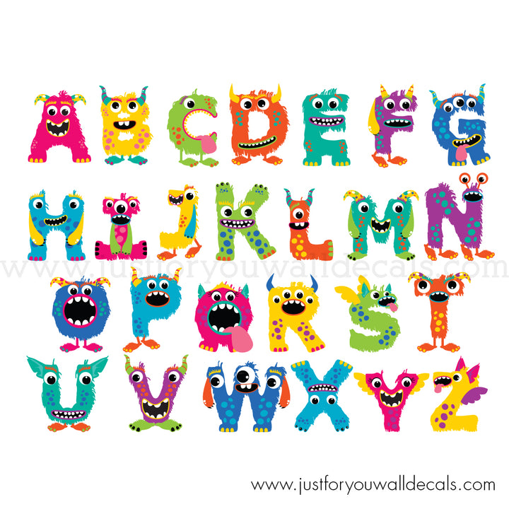 alphabet wall decal