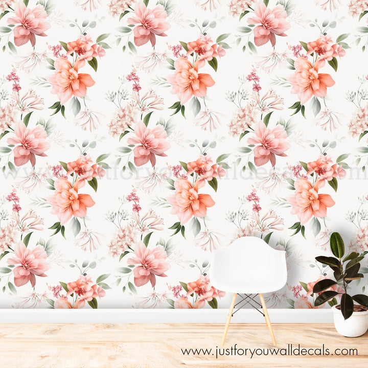 floral wallpaper nursery wallpaper