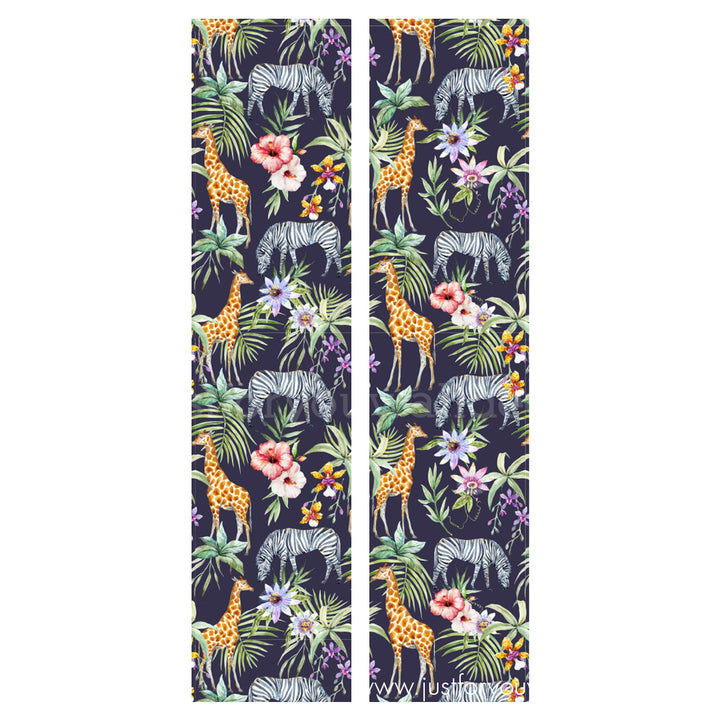 jungle animal safari peel and stick removable wallpaper zebra giraffe peel and stick wallpaper