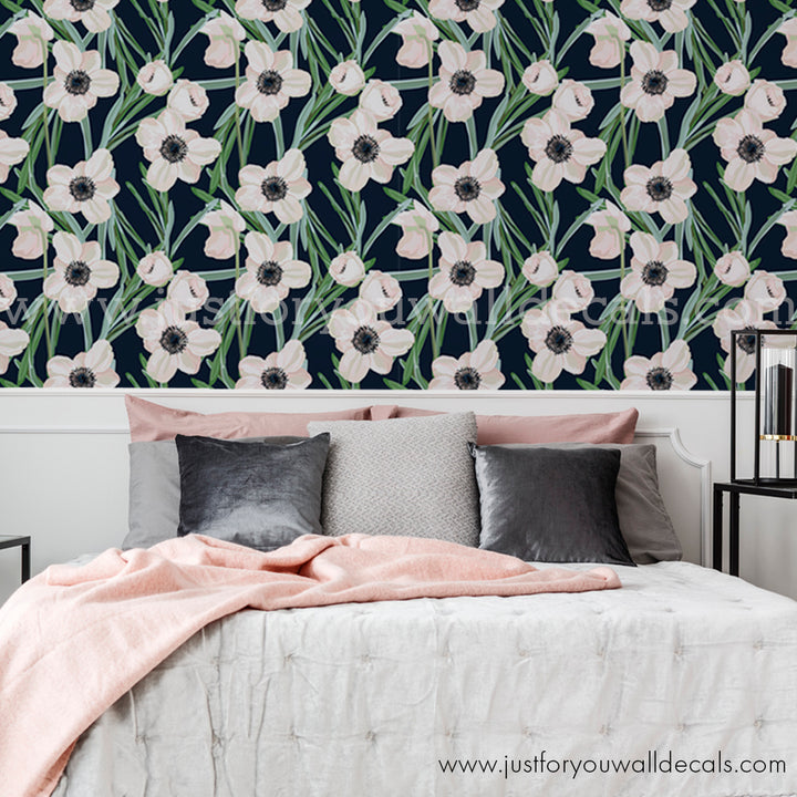 floral wallpaper peel and stick