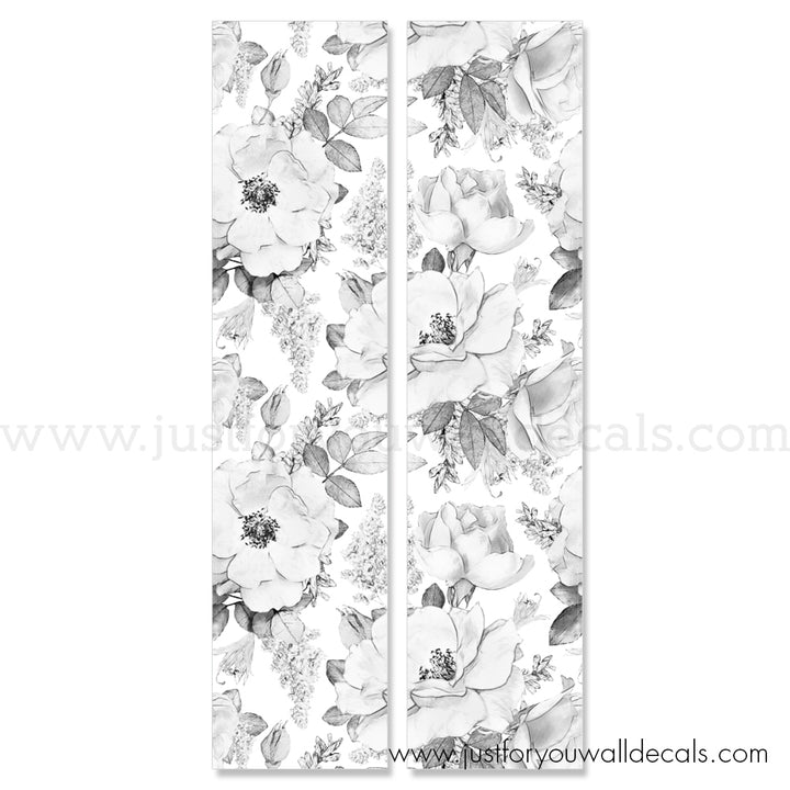 black and white floral wallpaper peel and stick 