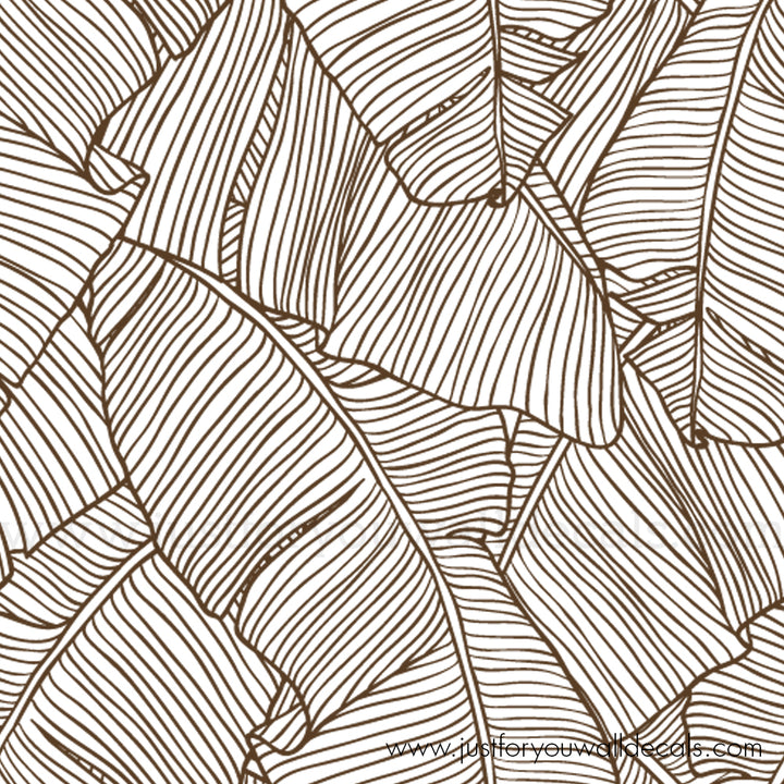 tropical palm leaf peel and stick wallpaper removable