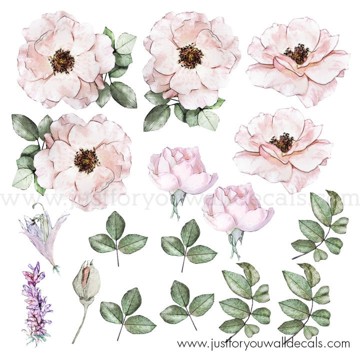 floral wall decals