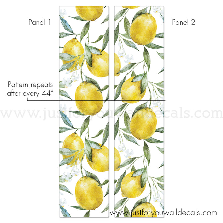 lemon removable wallpaper