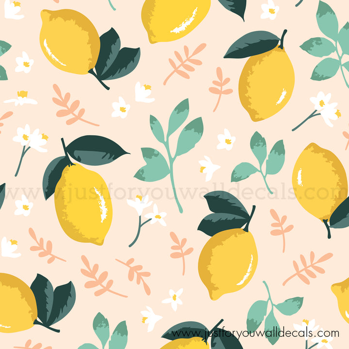 lemon removable wallpaper